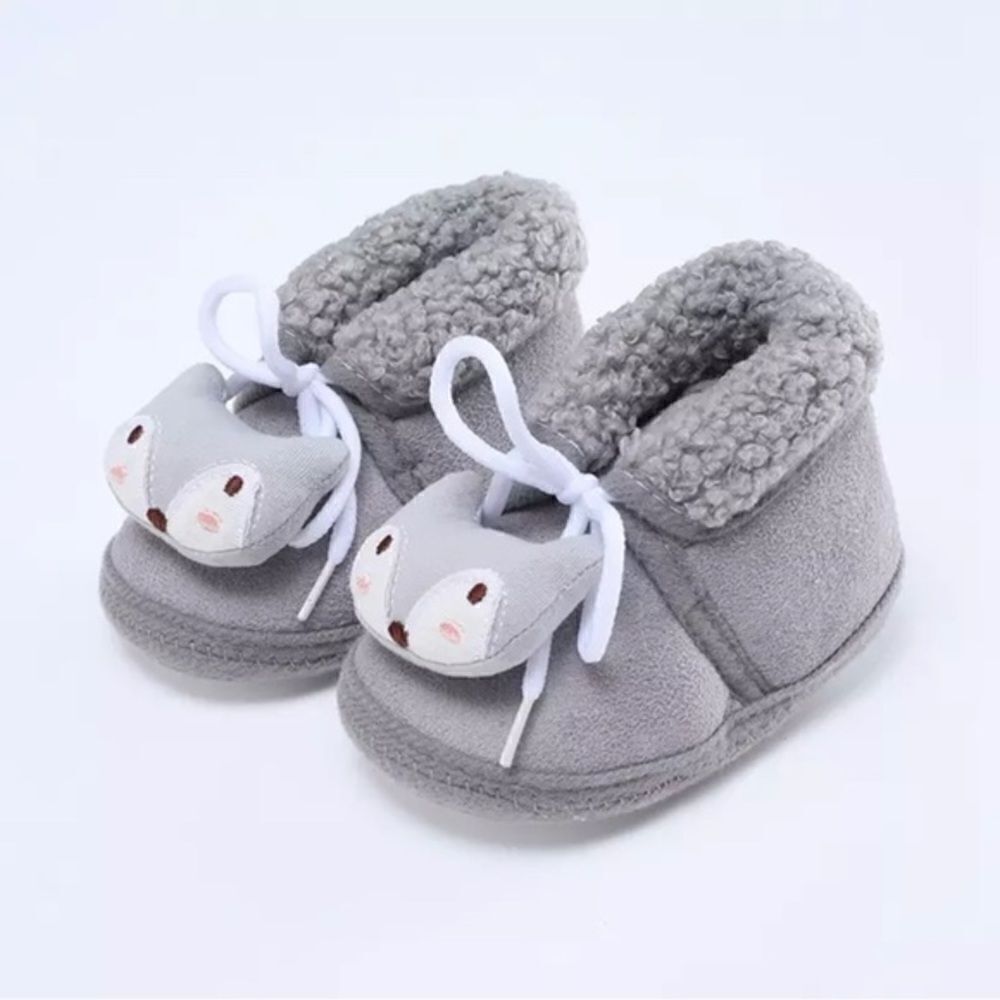 BABY Anti Slip Booties Grey
